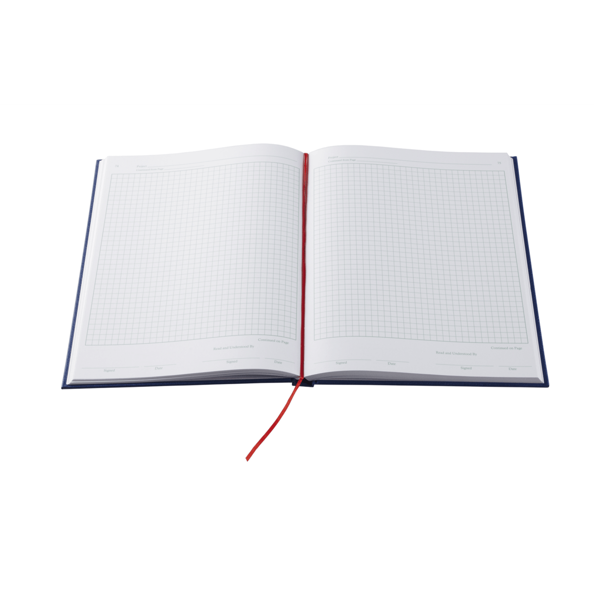 Laboratory Notebook, 200-pages, Grid, Blue