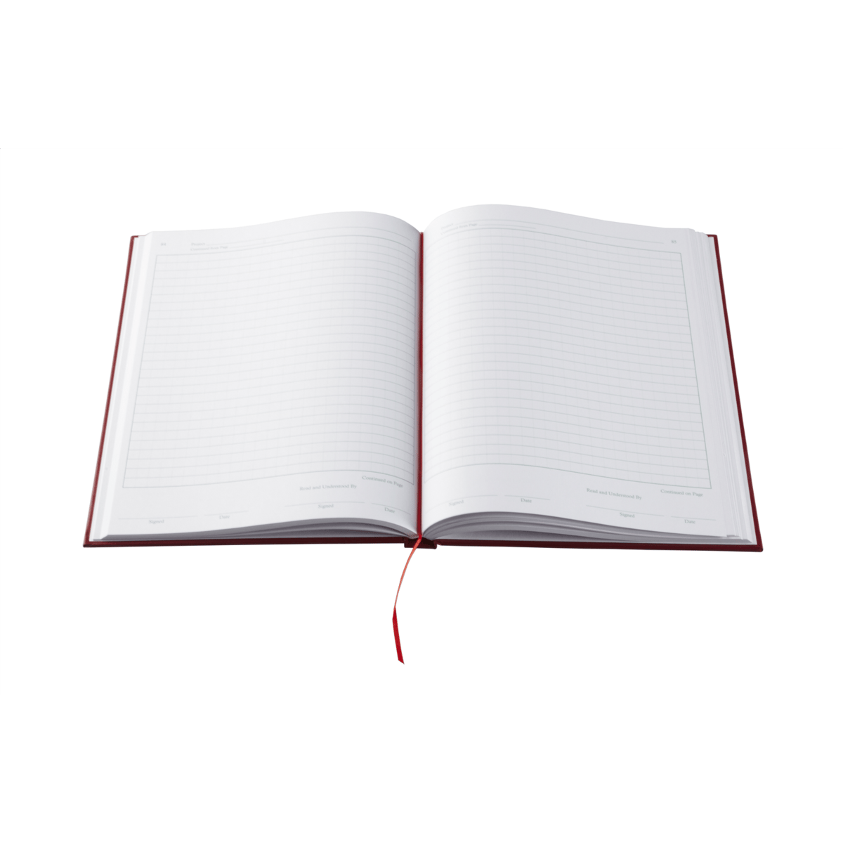 Laboratory Notebook, 200-pages, Lined, Red