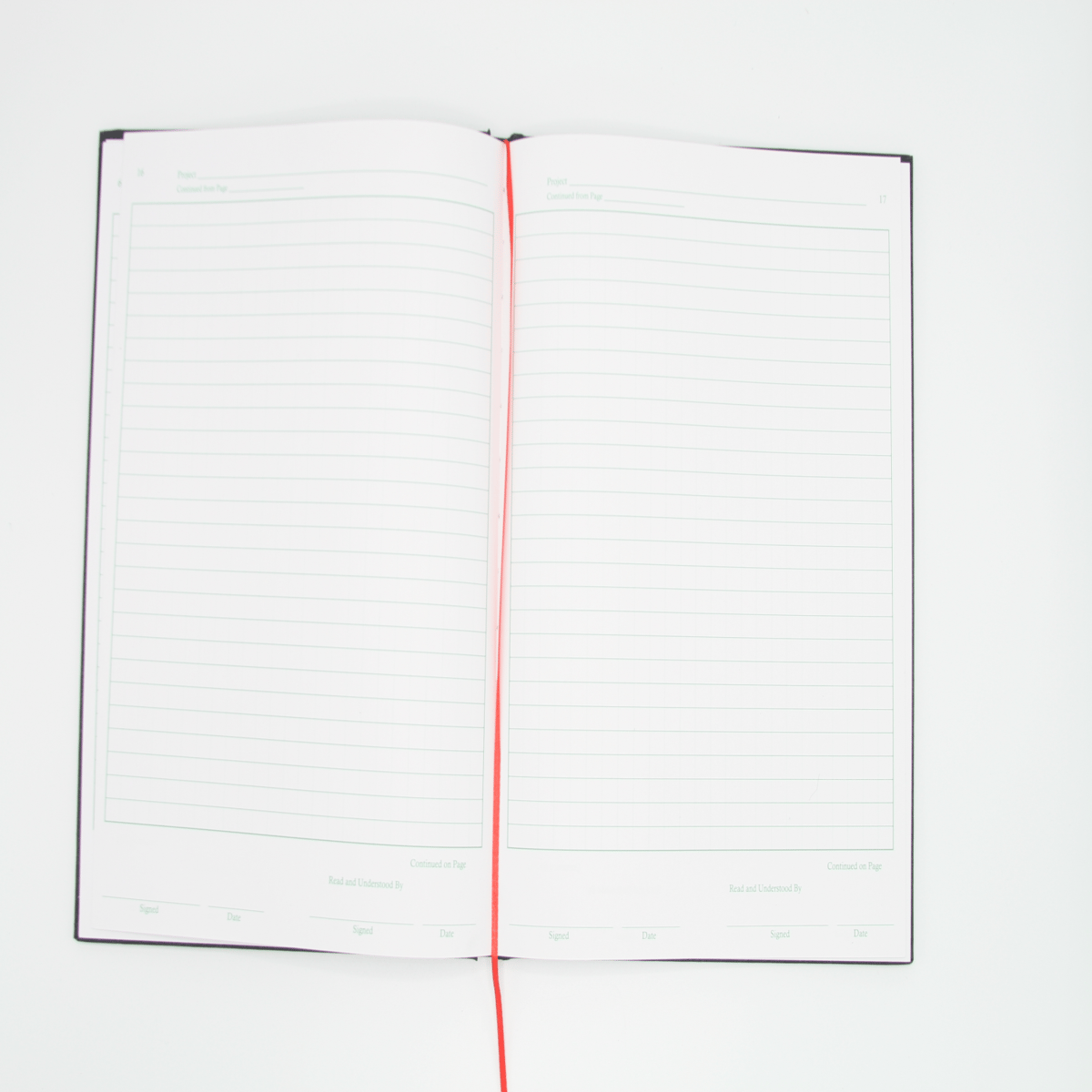 Laboratory Notebook, 100-pages, Lined, Black
