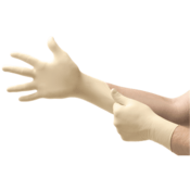 Diamond Grip Powder-Free Latex Gloves, Small, Box of 100