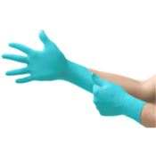 Microflex Aloe Sense Powder-Free Nitrile Gloves, High Five, Small, Box of 100