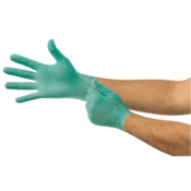 Microflex Aloe Flex Powder-Free Vinyl Gloves, High Five, Small, Box of 100