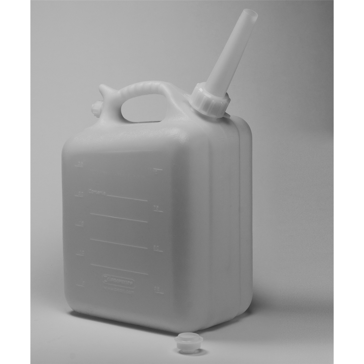 SP Bel-Art Polyethylene Jerrican, 10L, Screw Cap, 3/4" ID Spout