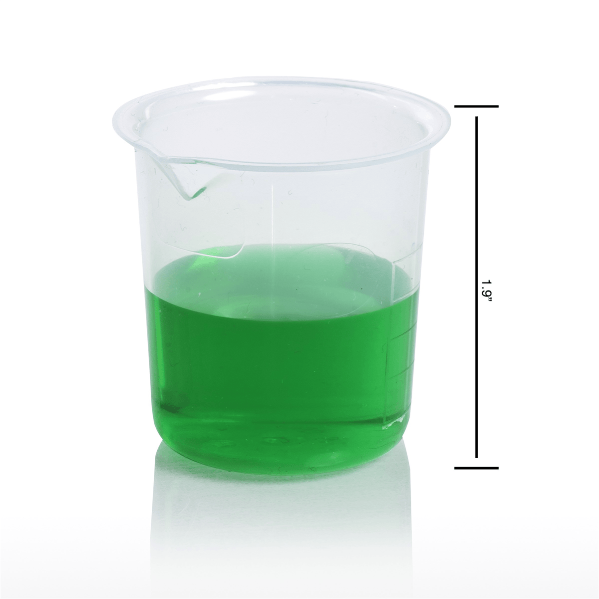 SP Bel-Art Graduated Griffin Low-Form 50 mL Beakers, Polypropylene, 10 mL Graduation, 12/Pk