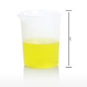 SP Bel-Art Graduated Griffin Low-Form 400 mL Beakers, Polypropylene, 100 mL Graduation, 6/Pk