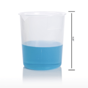 SP Bel-Art Graduated Griffin Low-Form 4000 mL Beakers, Polypropylene, 1000 mL Graduation