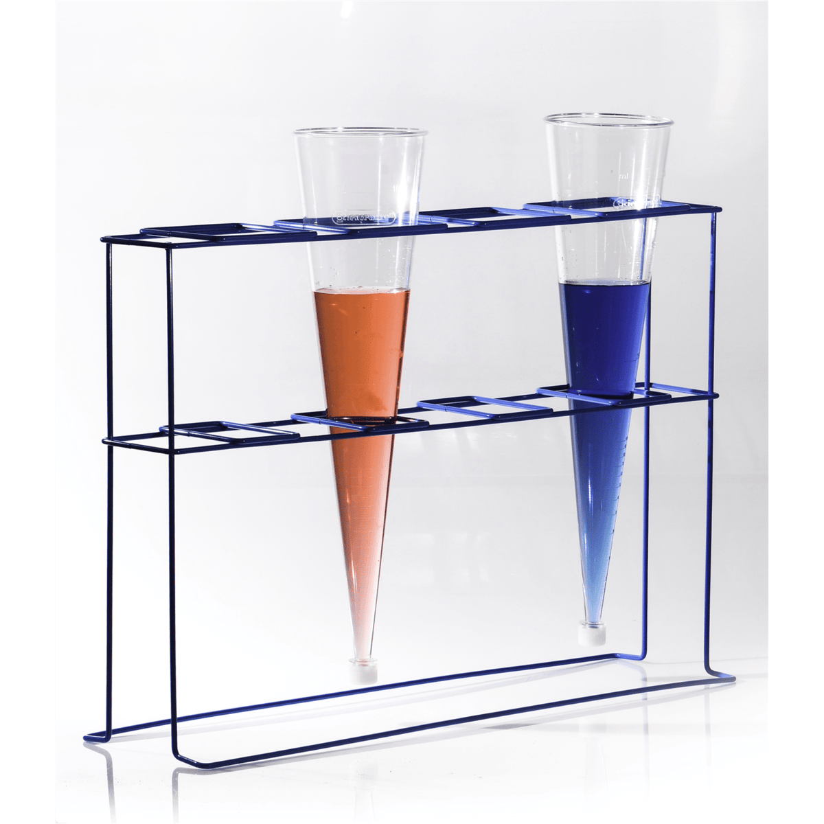 SP Bel-Art Poxygrid Imhoff Cone Rach, 4 Places, 22 3/4" x 6 3/4" x 16"