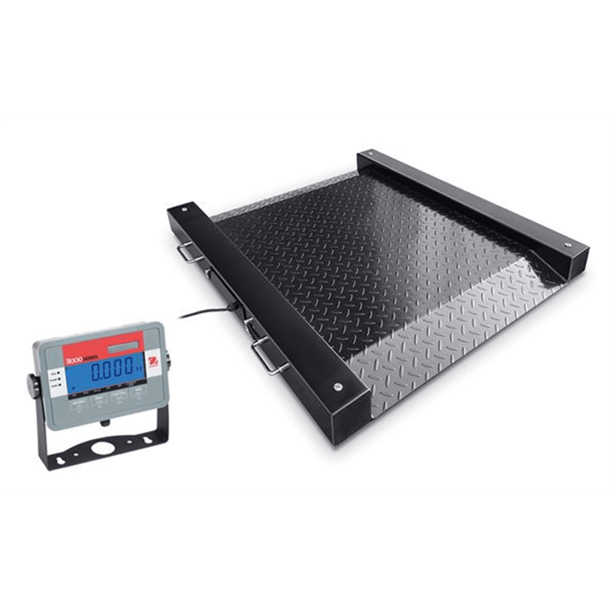 Ohaus Defender™ 3000 Floor Scale, 30" x 30", 1000 lb Capacity, DFD32M1000ES