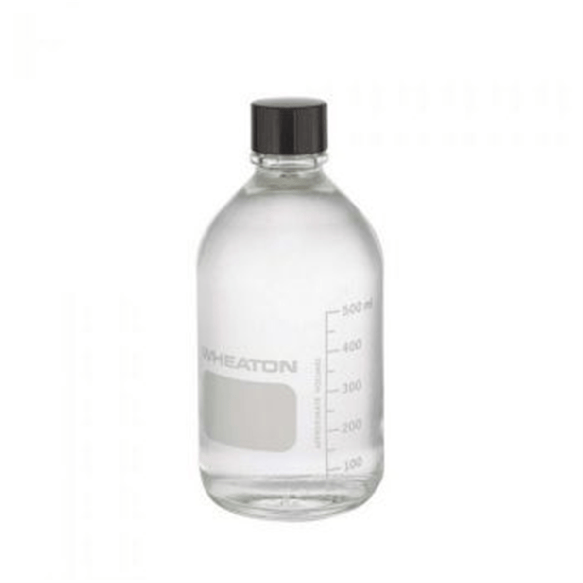 Wheaton® Graduated Clear Glass Media Bottle, 500 mL, 219819