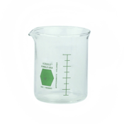 Kimble® KIMAX® Low Form Griffin “Colorware” Glass Beaker, Green, 600 mL, 6/Pack, 14000G-600