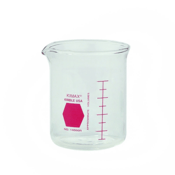Kimble® KIMAX® Low Form Griffin “Colorware” Glass Beaker, Red, 150 mL, 12/Pack, 14000R-150