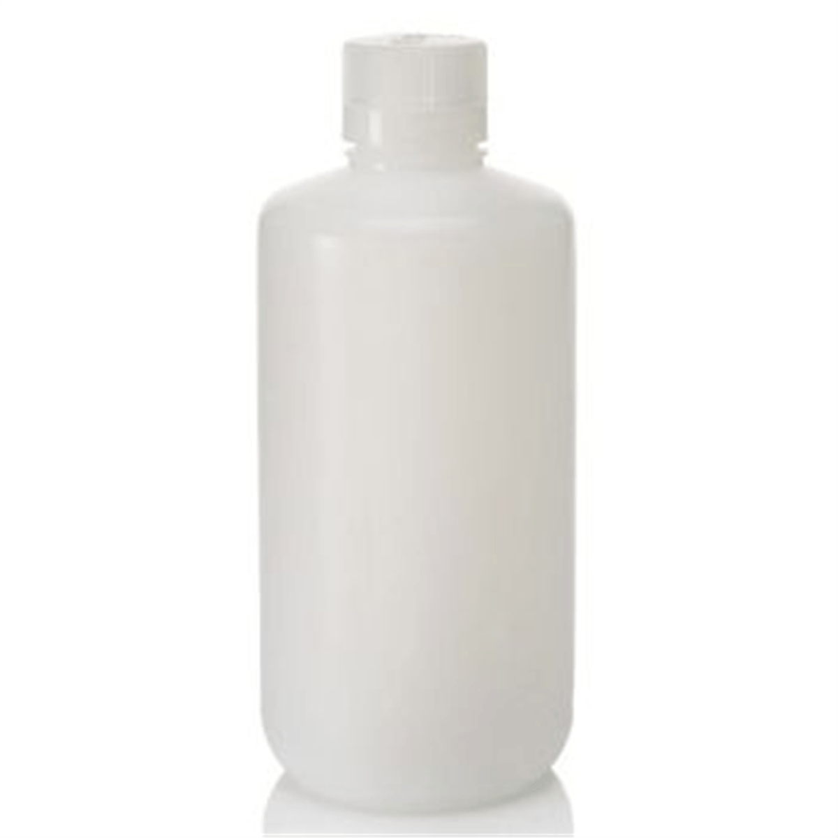 Nalgene™ Narrow-Mouth Economy HDPE Bottle, 1000 mL, 250/Case, 332089-0032