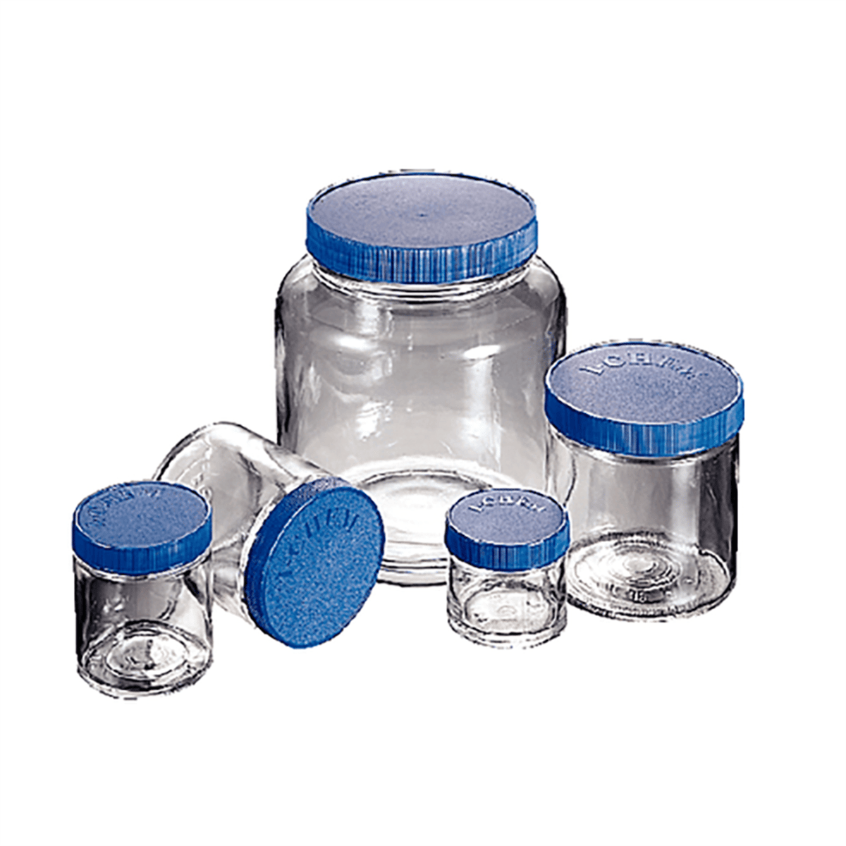 I-Chem™ Wide-Mouth Tall-Profile Clear Glass Jar, Processed, 250 mL, 221-0250