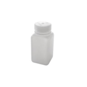 Nalgene™ Square Wide-Mouth HDPE Bottle, 500 mL, 12/Pack, 2114-0016
