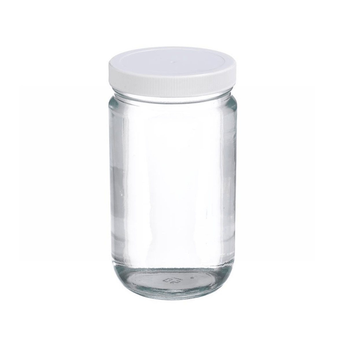 Wheaton® Clear Glass Jars w/ Lined Cap, 32 oz, 12/Case, W216912