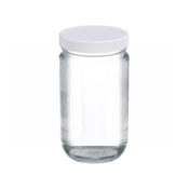 Wheaton® Clear Glass Jars w/ Lined Cap, 32 oz, 12/Case, W216912