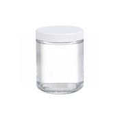 Wheaton® Clear Glass Jars w/ Lined Cap, 8 oz, 12/Case, W216910