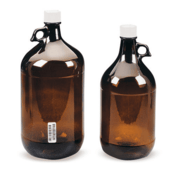 I-Chem™ Amber Glass Environmental Sampling Jug, Processed, 4000 mL, 245-4000