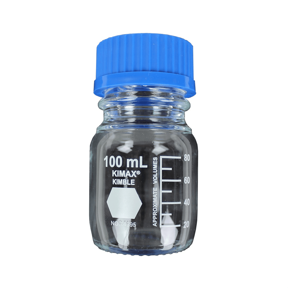 Kimble® GL 45 Media Bottles w/ Cap, 100 mL, 10/Pack, 14395-100