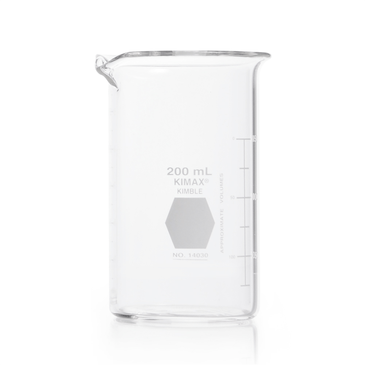 Kimble® KIMAX® Tall Form Berzelius Beaker, 200 mL, 14030-200