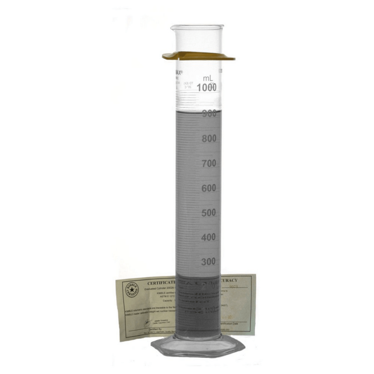 Kimble® Class A Serialized and Certified Cylinder, 1000 mL, 20026-1000