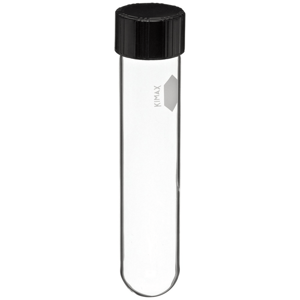 Kimax® Reusable Screw Thread Glass Culture Tubes w/ Unattached Caps, 30 mL, 192/Case, 45066-20150