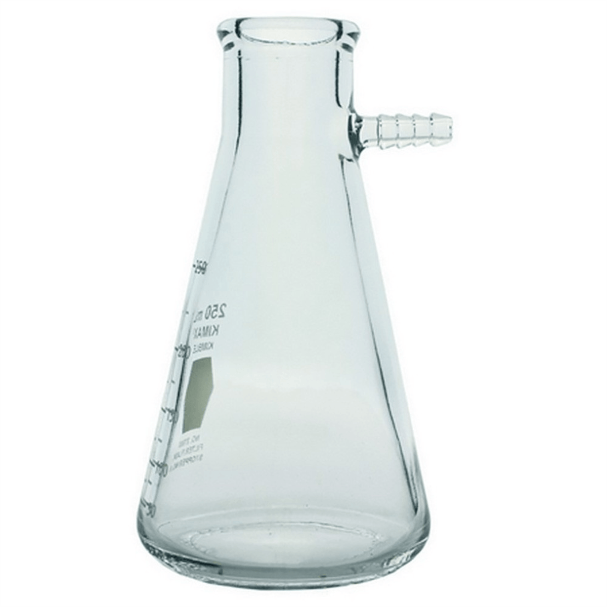 Kimble® KIMAX® Heavy Wall Filtering Flask w/ Side Arm Tubulation, 250 mL, 27060-250