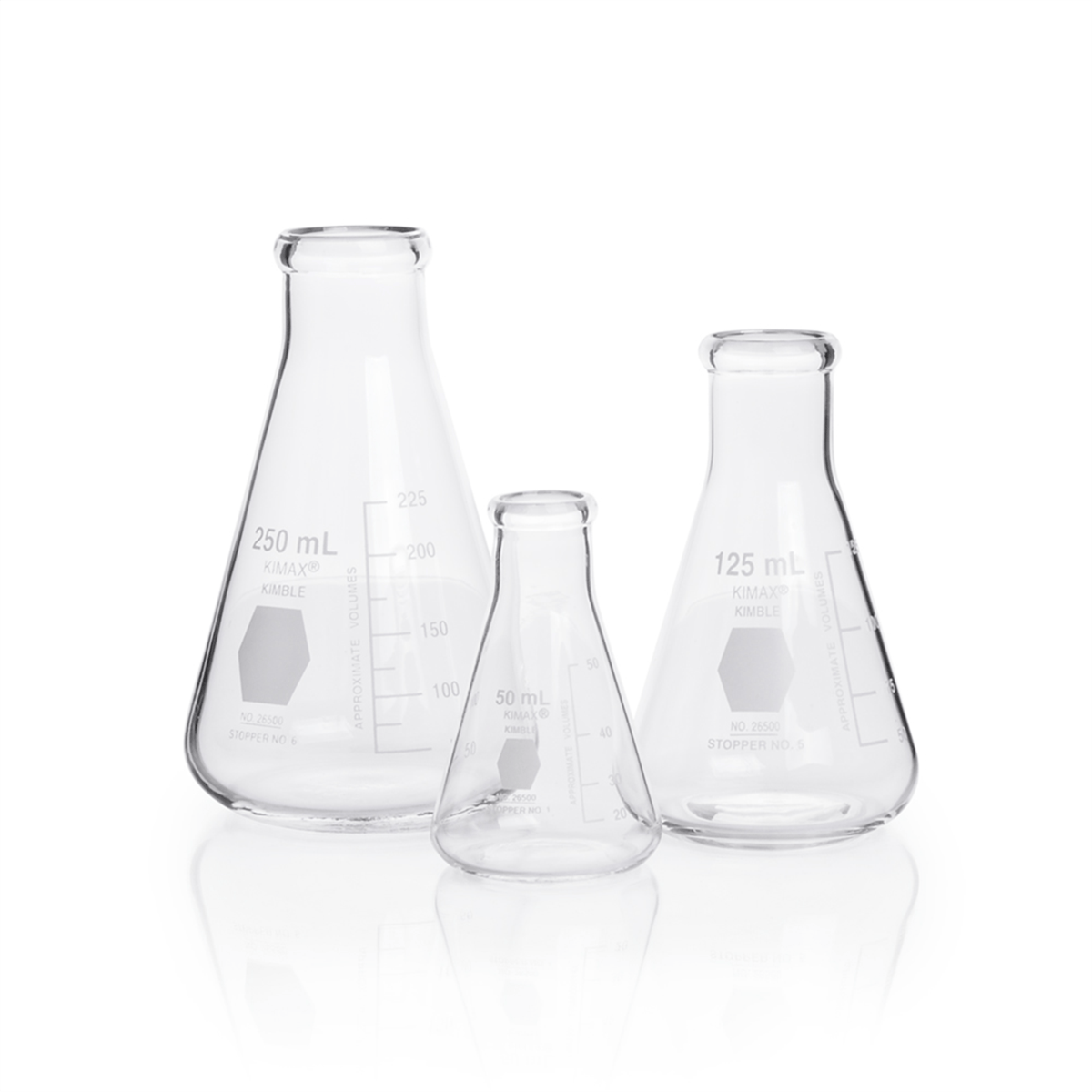 Kimax® Narrow Mouth Erlenmeyer Flask, 2000 mL, 26500-2000