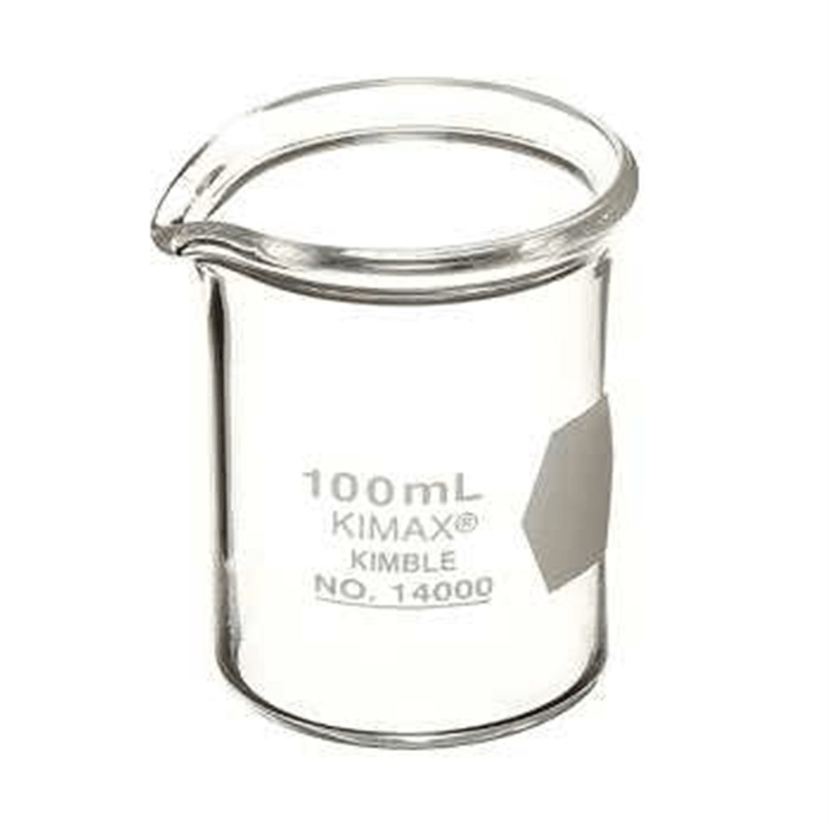 Kimble® KIMAX® Low Form Griffin Glass Beaker, 100 mL, 14000-100
