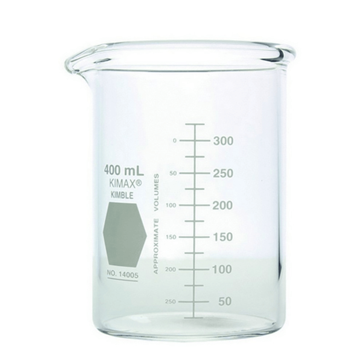 Kimble® KIMAX® Low Form Heavy Duty Beaker, 400 mL, 12/Pack, 14005-400