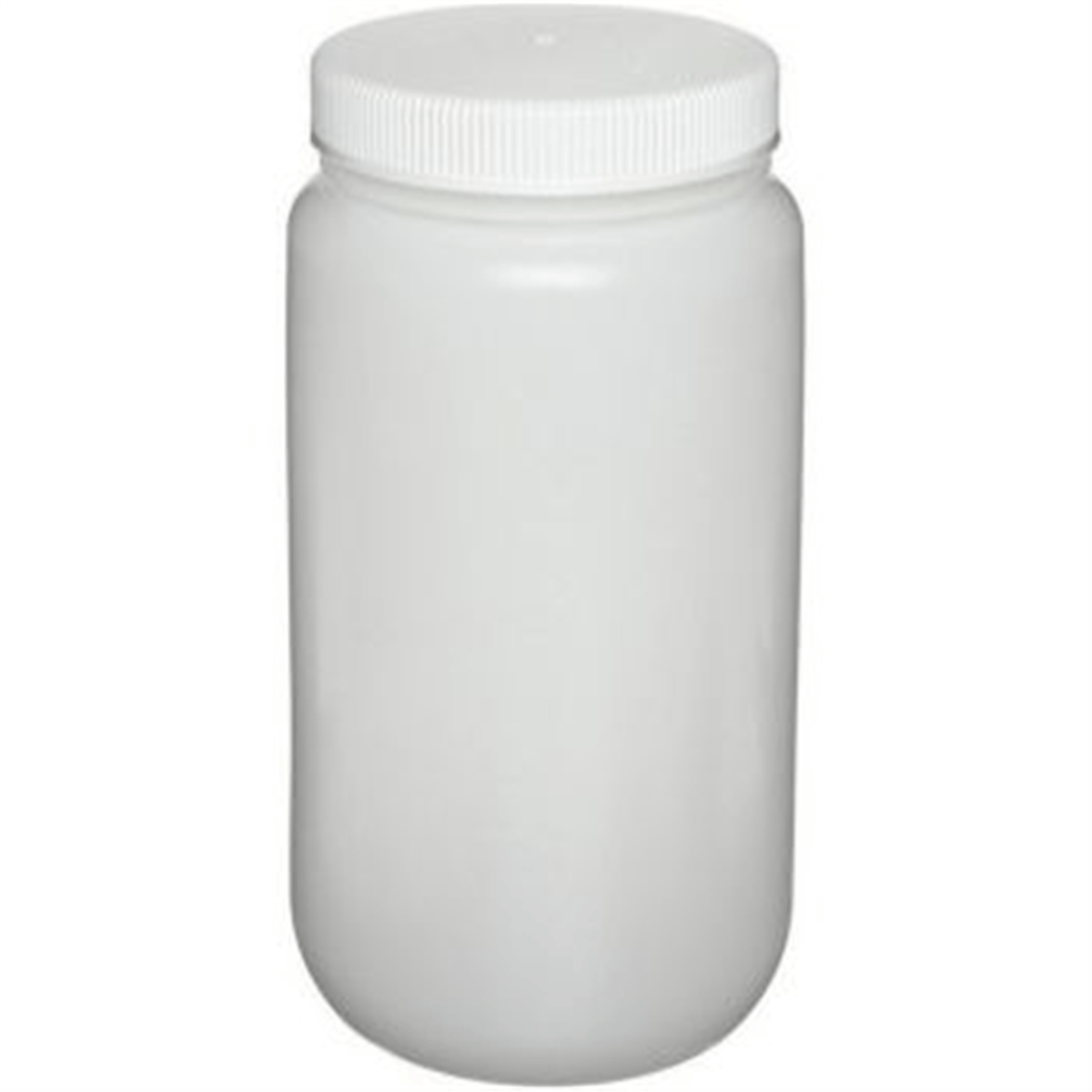 Nalgene™ Large Wide-Mouth HDPE Bottle, 2 L, 6/Case, 2120-0005