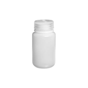 Nalgene™ Wide-Mouth HDPE Economy Bottle, 125 mL, 72/Case, 2189-0004