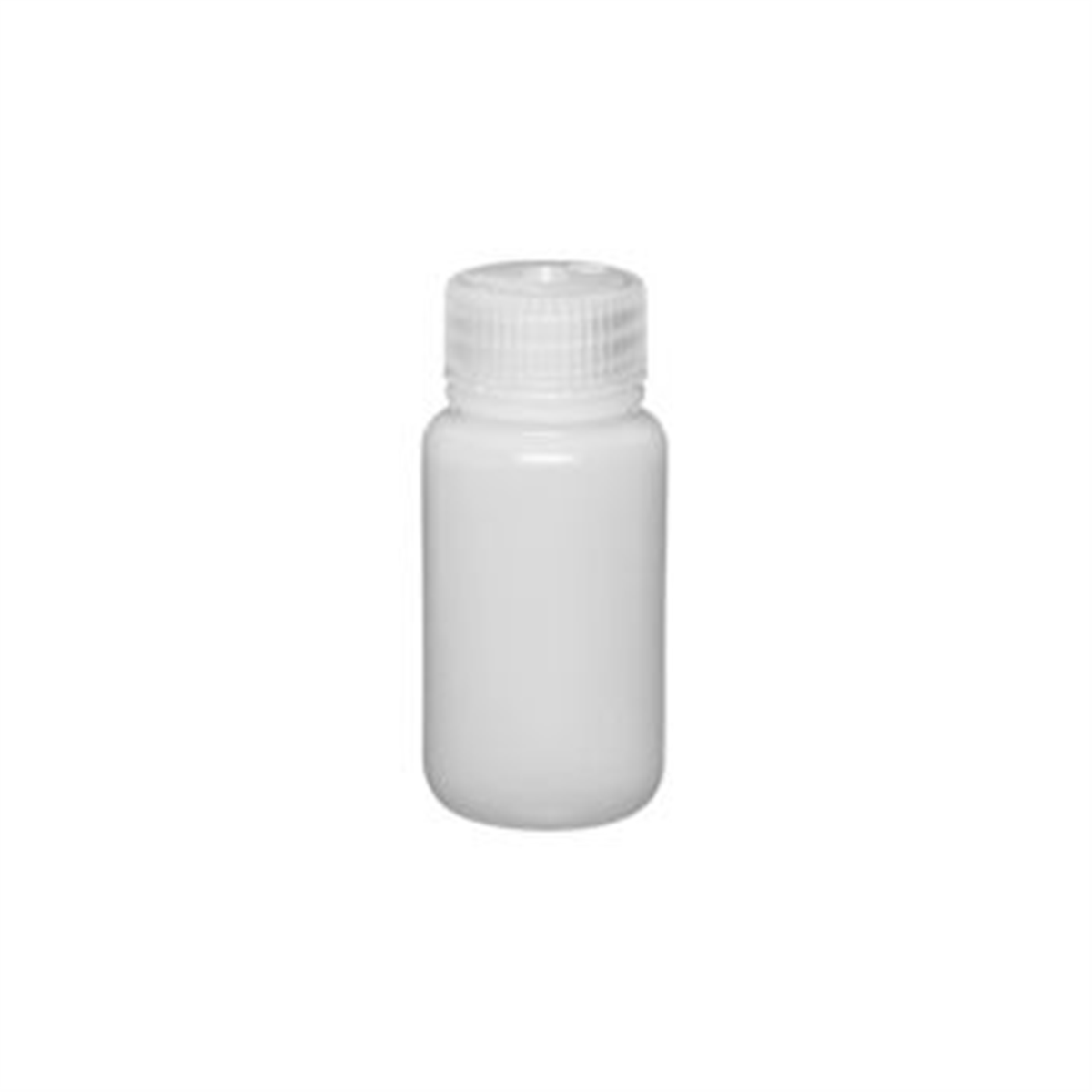 Nalgene™ Wide-Mouth HDPE Economy Bottle, 60 mL, 72/Case, 2189-0002