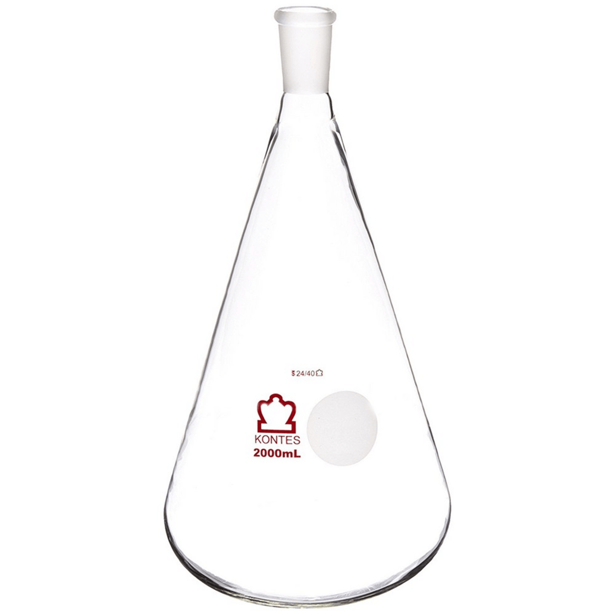 Kimble® Jointed Narrow-Mouth Erlenmeyer Flask, 2000 mL, 29/42, 617000-0829