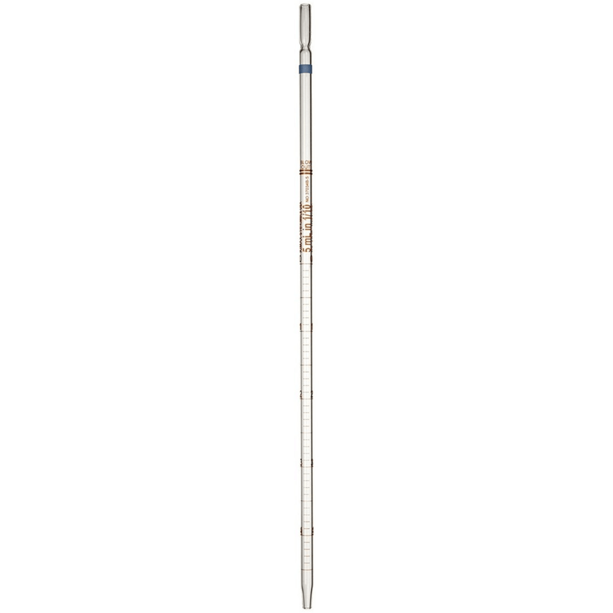 Kimble® Reusable Wide Tip Opening Serological Pipets w/ Plugging Top, Blue, 5 mL, 12/Pack, 37034B-5