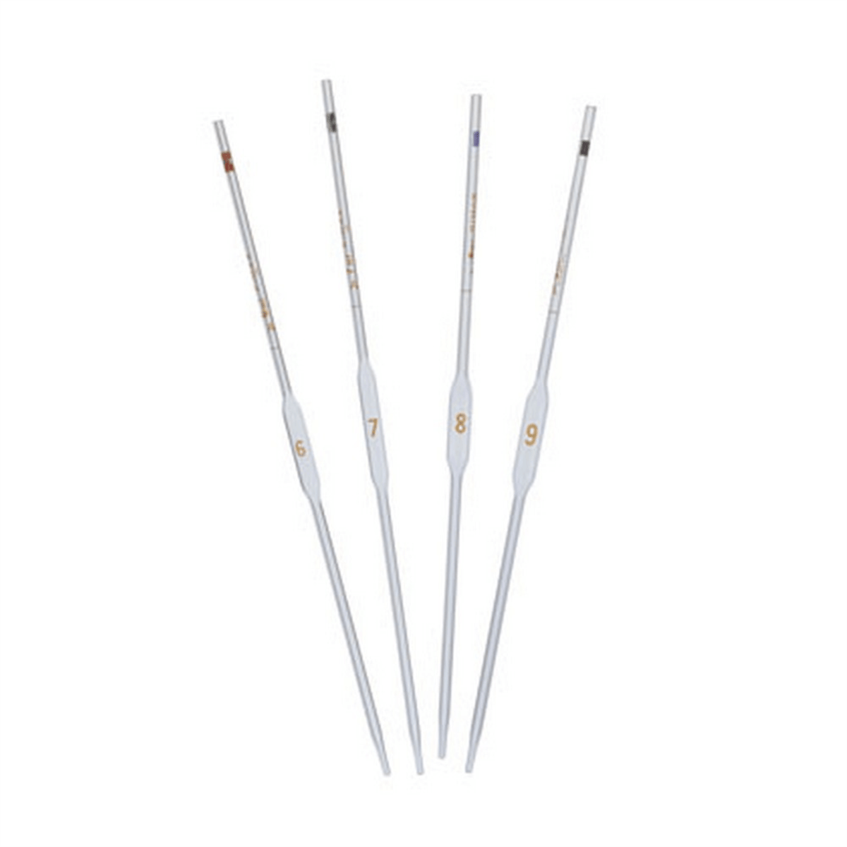 Kimax® Class A Color-Coded Volumetric Pipets, Serialized/Certified, 4 mL, 6/Pack, 37006-4