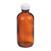 Wheaton® Amber Narrow Mouth Boston Round Bottle, 250 mL, 12/Case, W216845