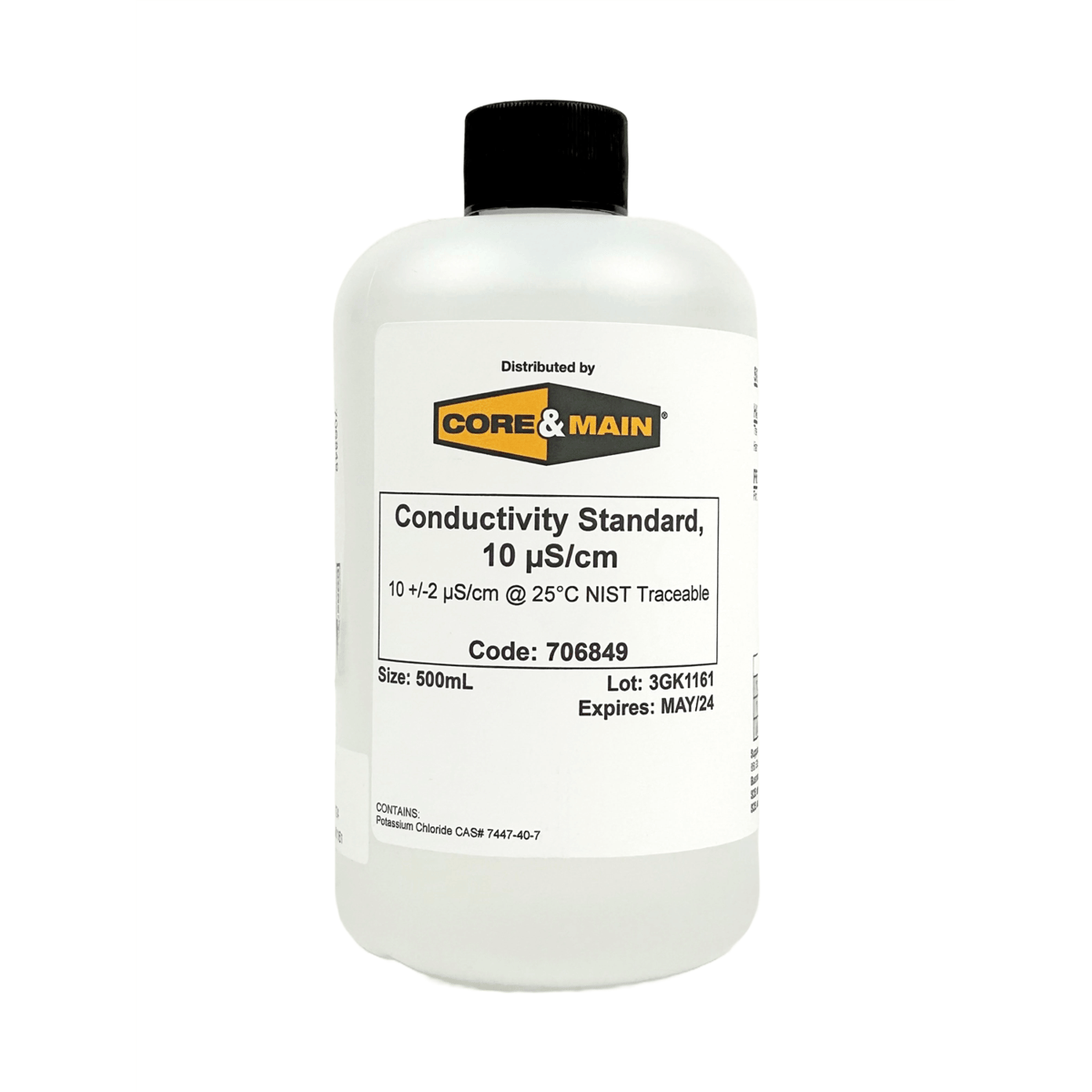 Core & Main Conductivity Standard, 10 µS/cm, 500 mL