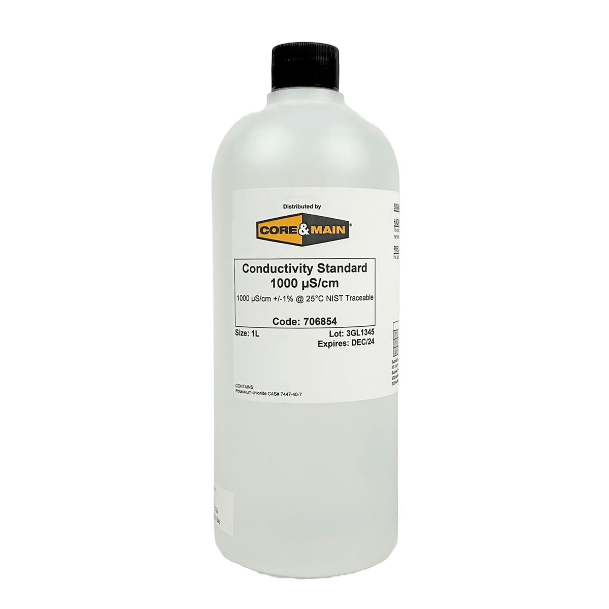 Core & Main Conductivity Standard, 1000 µS/cm, 1 L