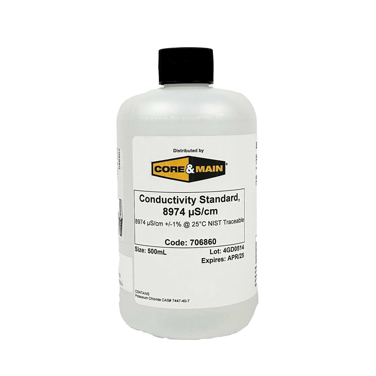 Core & Main Conductivity Standard, 8974 µS/cm, 500 mL