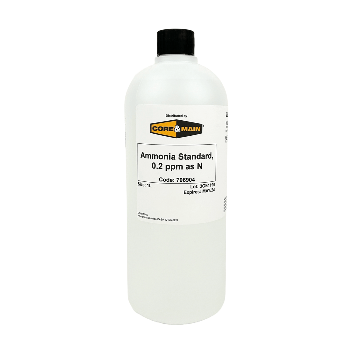 Core & Main Ammonia Standard, 0.2 ppm as N, 1 L