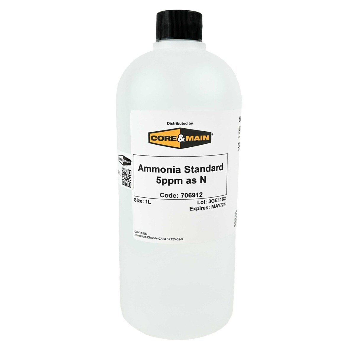 Core & Main Ammonia Standard, 5ppm as N, 1 L