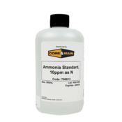 Core & Main Ammonia Standard Solution, 10 ppm as N, 500 mL