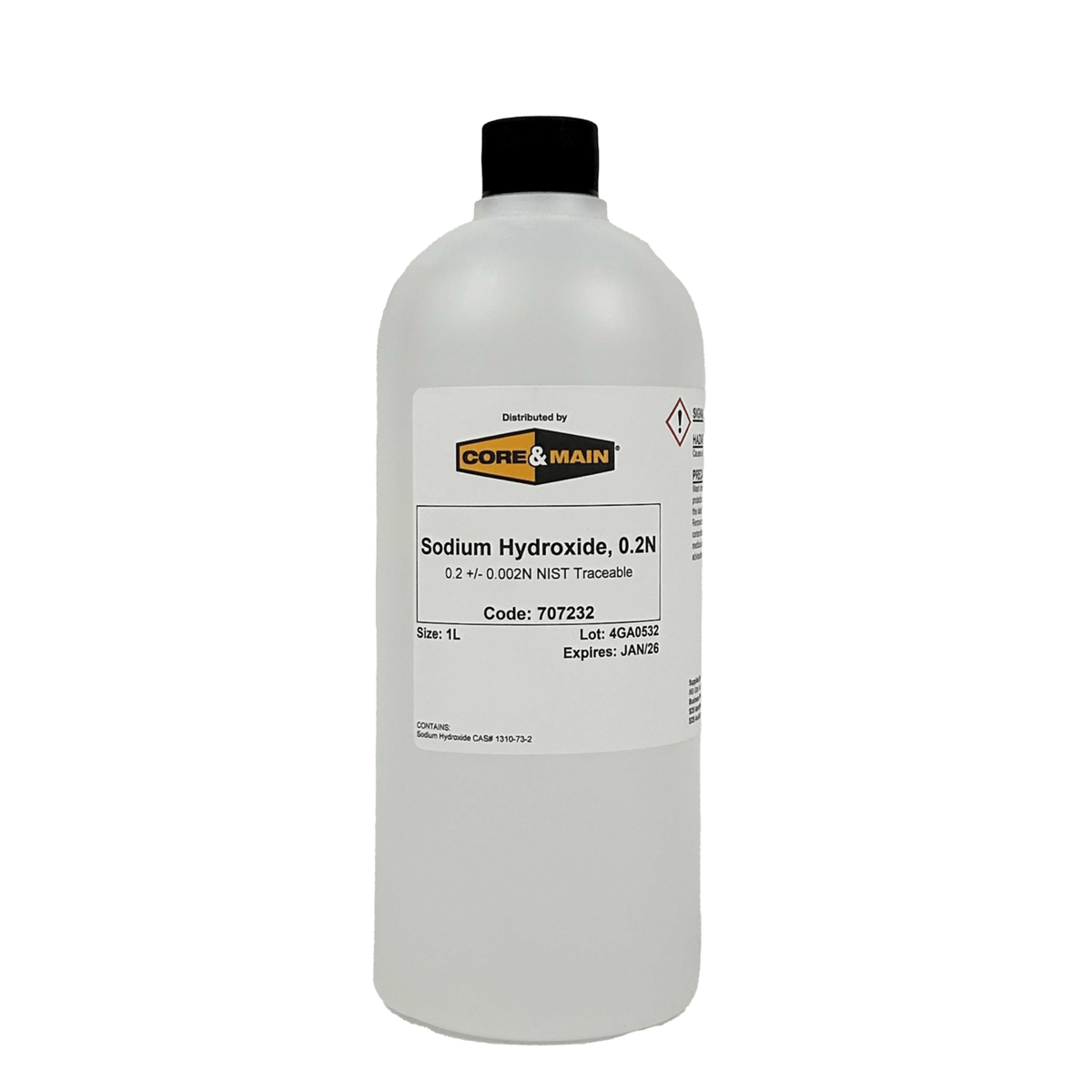 Core & Main Sodium Hydroxide, 0.2N, 1 L