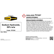 Core & Main Sodium Hydroxide, 50% w/w, 500 mL