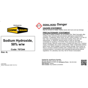 Core & Main Sodium Hydroxide, 50% w/w, 4 L