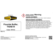Core & Main Fluoride Buffer, TISAB III, 4 L