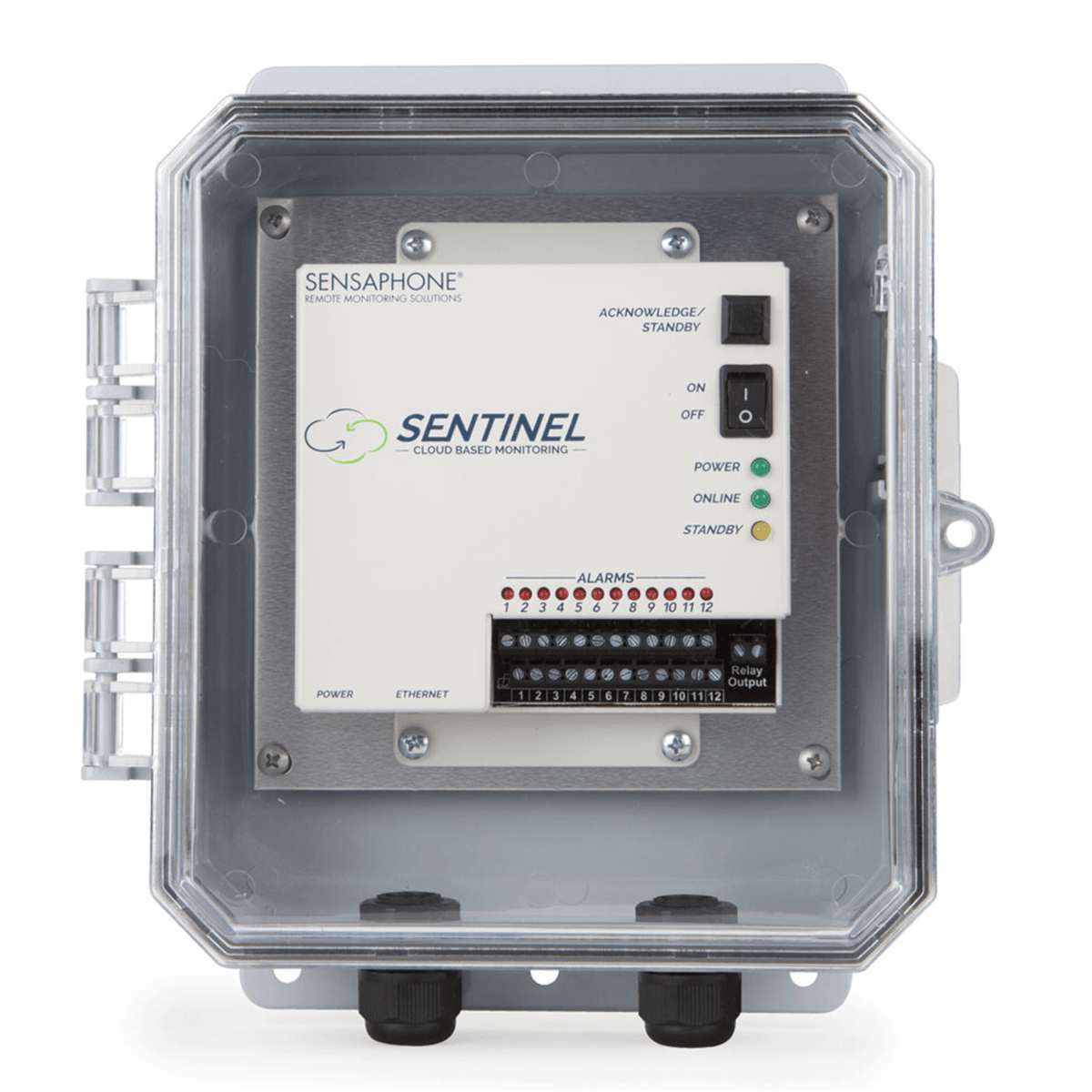 Sensaphone Sentinel w/Verizon 4G Cellular Modem Clear Door SCD-1200-4GVZCD