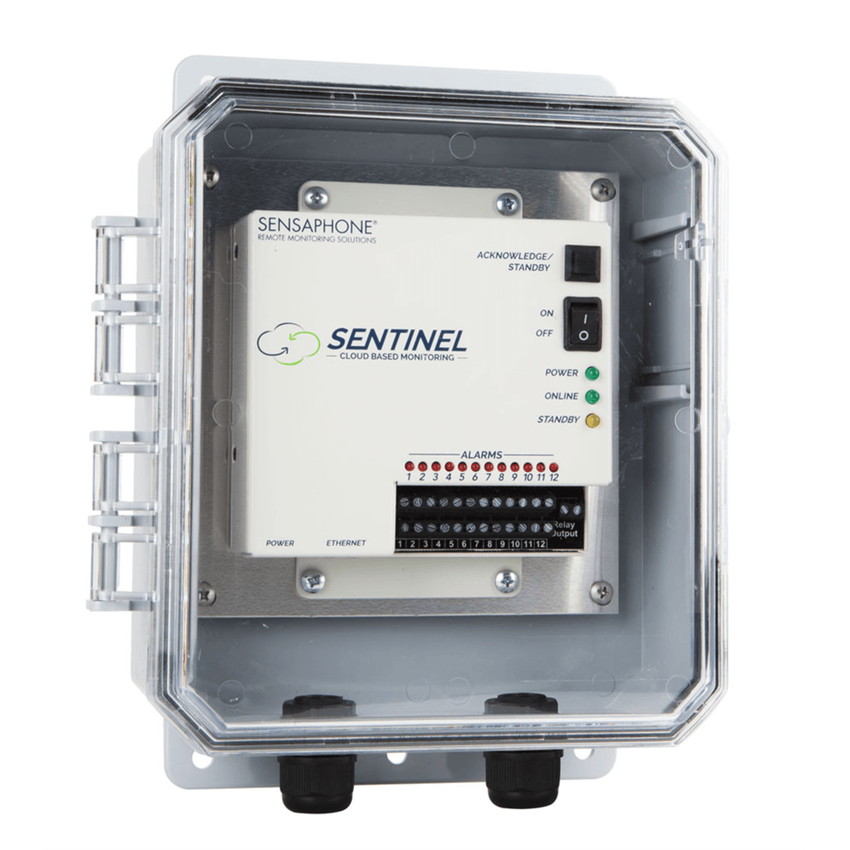 Sensaphone Sentinel w/Verizon 4G Cellular Modem Clear Door SCD-1200-4GVZCD