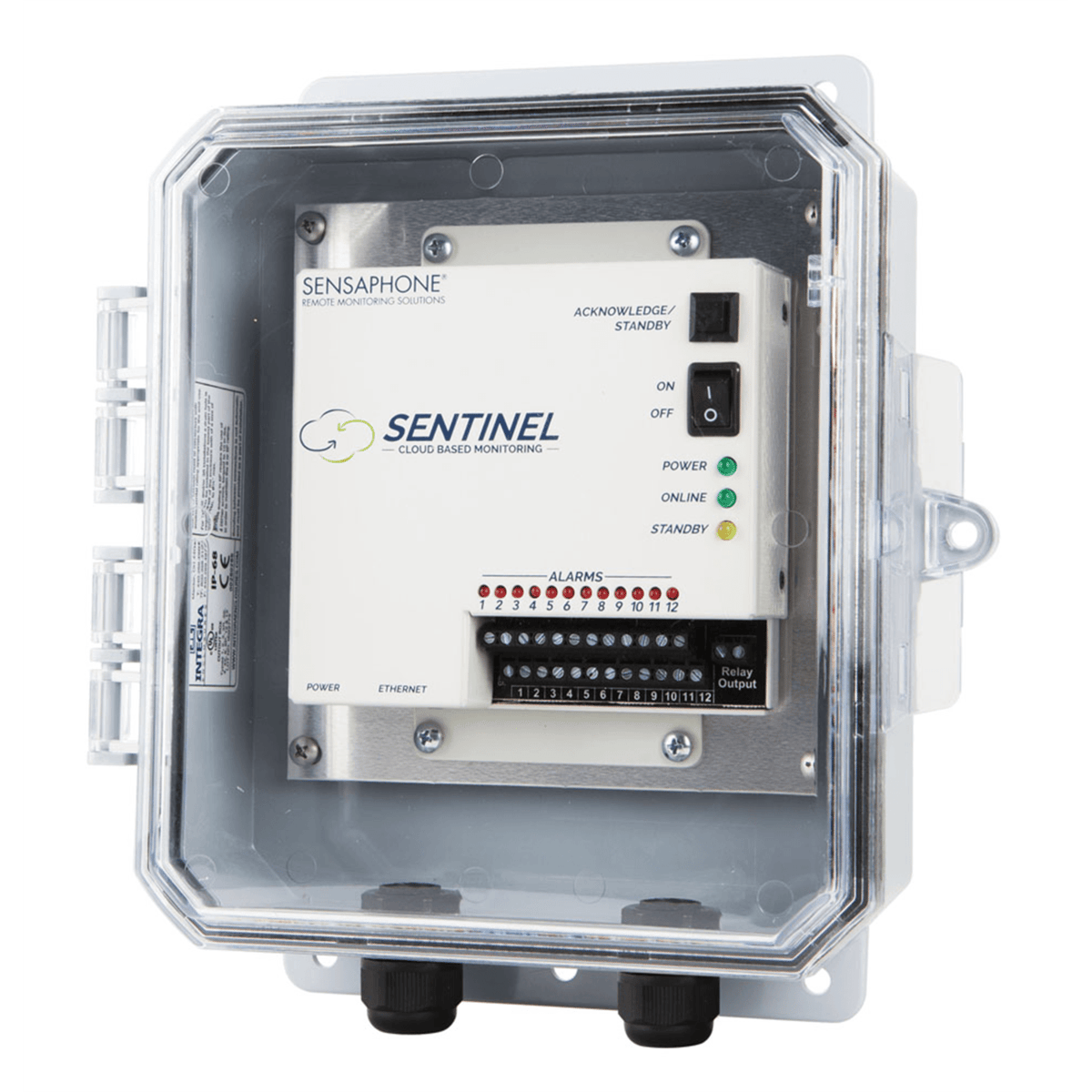 Sensaphone Sentinel w/Verizon 4G Cellular Modem Clear Door SCD-1200-4GVZCD